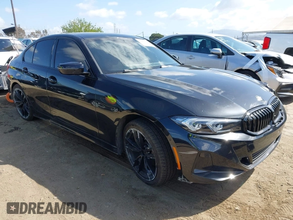 2023 BMW 3 Series 330i with VIN 3MW69FF03P8D45563, listed as a IAAI auction lot 41932536 with 19,496 mi miles and . Bid and sale history available at DreamBid. Image 1.