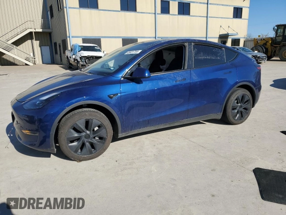 2024 Tesla Model Y with VIN 7SAYGDED8RF132720, listed as a Copart auction lot 45631755 with Not Provided miles and Salvage Title. Bid and sale history available at DreamBid. Image 1.