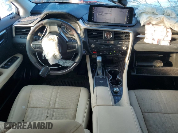 2022 Lexus RX 450h with VIN 2T2JGMDA2NC077634, listed as a Copart auction lot 46159825 with 19,583 mi miles and Non repairable. Bid and sale history available at DreamBid. Image 8.