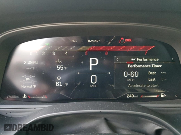 2023 Cadillac CT4-V Blackwing z VIN 1G6DL5RP6P0410806, wystawiony jako Copart lot #76096114 z przebiegiem 17 055 mil mil oraz Szkody całkowita. Historia ofert i sprzedaży dostępna na DreamBid. Obrazek 9.