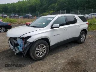 2020 Chevrolet Traverse LT Cloth z VIN 1GNERGKW1LJ286050, wystawiony jako Copart lot #57146725 z przebiegiem 58 360 mil mil oraz Szkoda całkowita • Salvage title. Historia ofert i sprzedaży dostępna na DreamBid. Obrazek 1.