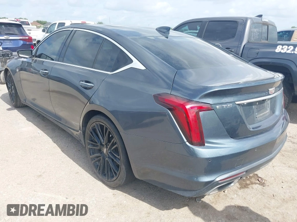 2021 Cadillac CT5 Premium Luxury z VIN 1G6DN5RK9M0111997, wystawiony jako IAAI lot #42715545 z przebiegiem 78 769 mil mil oraz . Historia ofert i sprzedaży dostępna na DreamBid. Obrazek 3.