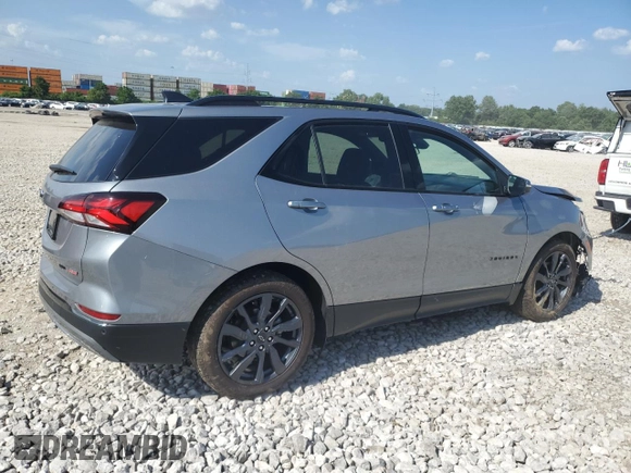 2023 Chevrolet Equinox RS with VIN 3GNAXWEG4PL254467, listed as a Copart auction lot 61818185 with 35,633 mi miles and Salvage title. Bid and sale history available at DreamBid. Image 3.