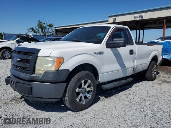 2013 Ford F-150 XL with VIN 1FTMF1CM7DKF24521, listed as a Copart auction lot 53161425 with 128,518 mi miles and Salvage Title. Bid and sale history available at carsss.com. Image 1.