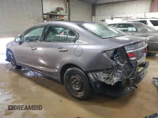 2014 Honda Civic Sedan LX with VIN 19XFB2F55EE019421, listed as a Copart auction lot 48366225 with 72,076 mi miles and Salvage Title. Bid and sale history available at carsss.com. Image 2.