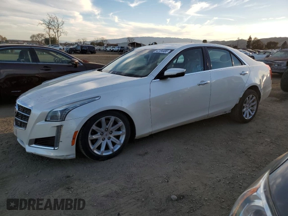 2014 Cadillac CTS Luxury RWD with VIN 1G6AR5S39E0173752, listed as a Copart auction lot 42184495 with 81,735 mi miles and Salvage Title. Bid and sale history available at carsss.com. Image 1.