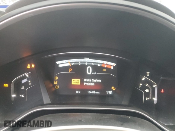2017 Honda CR-V EX-L with VIN 7FARW1H87HE017174, listed as a Copart auction lot 42446025 with 104,412 mi miles and Salvage Title. Bid and sale history available at carsss.com. Image 9.