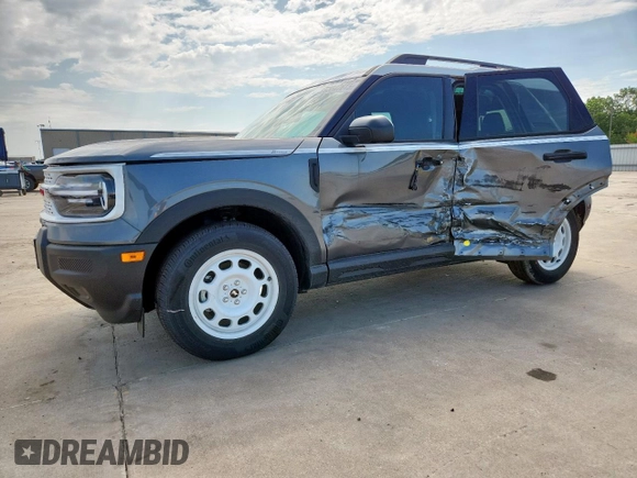 2025 Ford Bronco Sport Heritage with VIN 3FMCR9GNXSRE25085, listed as a Copart auction lot 63847615 with 220 mi miles and Salvage title. Bid and sale history available at DreamBid. Image 1.