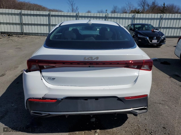 2022 Kia K5 LXS with VIN 5XXG14J21NG152166, listed as a Copart auction lot 51154155 with 52,991 mi miles and Salvage Title. Bid and sale history available at carsss.com. Image 6.