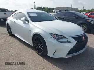 2015 Lexus RC 350 F Sport with VIN JTHHE5BC4F5008864, listed as a IAAI auction lot 42624291 with 103,427 mi miles and . Bid and sale history available at DreamBid. Image 1.