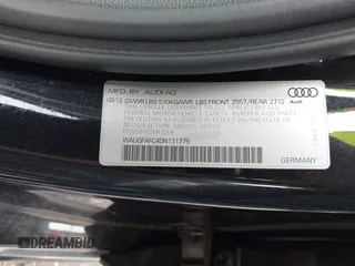 2013 Audi A6 Premium Plus with VIN WAUGFAFC4DN131779, listed as a IAAI auction lot 42373464 with 133,505 mi miles and . Bid and sale history available at DreamBid. Image 9.