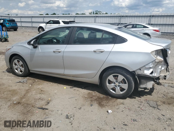 2018 Chevrolet Cruze LS with VIN 1G1BC5SM9J7214287, listed as a Copart auction lot 54958255 with 32,709 mi miles and Salvage Title. Bid and sale history available at DreamBid. Image 2.