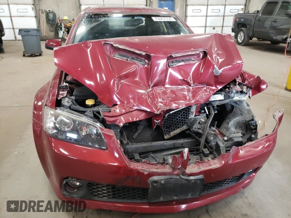 2009 Pontiac G8 with VIN 6G2ER577X9L238565, listed as a Copart auction lot 75947554 with 129,542 mi miles and Clean Title. Bid and sale history available at carsss.com. Image 5.