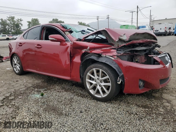 2013 Lexus IS 250 with VIN JTHBF5C26D5190413, listed as a Copart auction lot 59731095 with 194,651 mi miles and Salvage title. Bid and sale history available at DreamBid. Image 4.