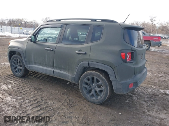 2016 Jeep Renegade Latitude with VIN ZACCJBBT8GPC87587, listed as a IAAI auction lot 41640863 with 106,020 mi miles. Bid and sale history available at carsss.com. Image 3.