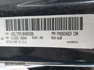 2008 Dodge Avenger R/T with VIN 1B3LC76M18N565266, listed as a IAAI auction lot 41702935 with 124,487 mi miles and . Bid and sale history available at DreamBid. Image 9.