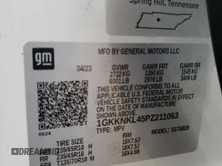 2023 GMC Acadia SLE z VIN 1GKKNKL45PZ211063, wystawiony jako Copart lot #51313405 z przebiegiem 19 737 mil mil oraz Szkoda całkowita • Salvage title. Historia ofert i sprzedaży dostępna na DreamBid. Obrazek 15.