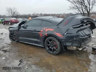 2018 Ford Mustang GT with VIN 1FA6P8CF8J5102967, listed as a Copart auction lot 44929155 with 0 mi miles and Salvage Title. Bid and sale history available at carsss.com. Image 2.