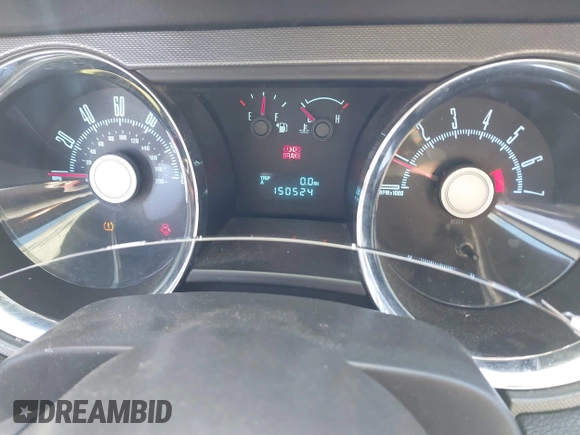 2010 Ford Mustang V6 with VIN 1ZVBP8EN9A5122431, listed as a IAAI auction lot 41802456 with 150,524 mi miles and . Bid and sale history available at carsss.com. Image 7.