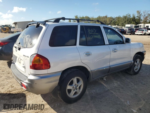 2001 Hyundai Santa Fe GLS with VIN KM8SC83D91U048535, listed as a Copart auction lot 85041184 with 218,621 mi miles and Salvage Title. Bid and sale history available at carsss.com. Image 3.