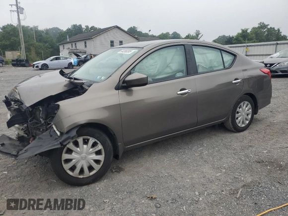 2017 Nissan Versa S with VIN 3N1CN7AP8HL830052, listed as a Copart auction lot 64096095 with 94,002 mi miles and Salvage title. Bid and sale history available at DreamBid. Image 1.