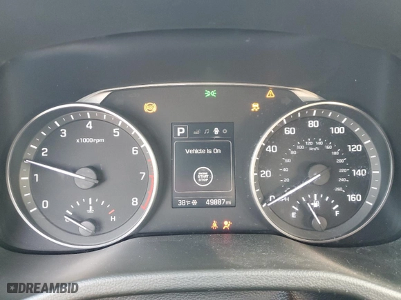 2018 Hyundai Elantra SEL with VIN 5NPD84LF8JH387838, listed as a Copart auction lot 48111515 with 49,887 mi miles and Salvage Title. Bid and sale history available at carsss.com. Image 9.