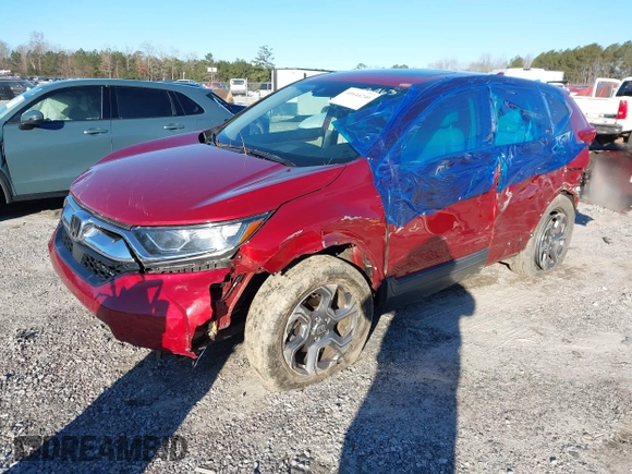 2017 Honda CR-V EX-L with VIN 2HKRW2H8XHH653963, listed as a IAAI auction lot 41644240 with 111,584 mi miles. Bid and sale history available at carsss.com. Image 2.