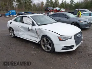 2013 Audi S5 Premium Plus with VIN WAUCGAFR0DA074875, listed as a IAAI auction lot 40936036 with 165,923 mi miles. Bid and sale history available at carsss.com. Image 1.