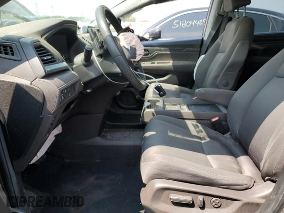 2020 Honda Odyssey EX with VIN 5FNRL6H5XLB032588, listed as a Copart auction lot 59366995 with 86,982 mi miles and Salvage title. Bid and sale history available at DreamBid. Image 7.