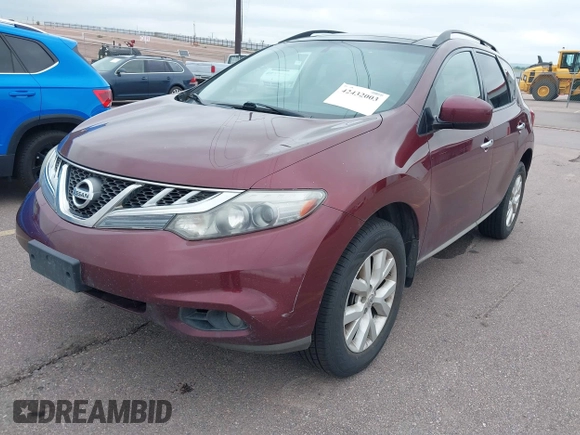 2012 Nissan Murano SV с VIN JN8AZ1MW3CW203582, выставлен на аукционе IAAI как лот 42432003 с пробегом 170 285 миль миль и . История ставок и продаж доступна на DreamBid. Изображение 2.