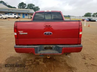 2008 Ford F-150 STX with VIN 1FTRX12W68KD11913, listed as a Copart auction lot 57166435 with 186,576 mi miles and Salvage title. Bid and sale history available at DreamBid. Image 6.