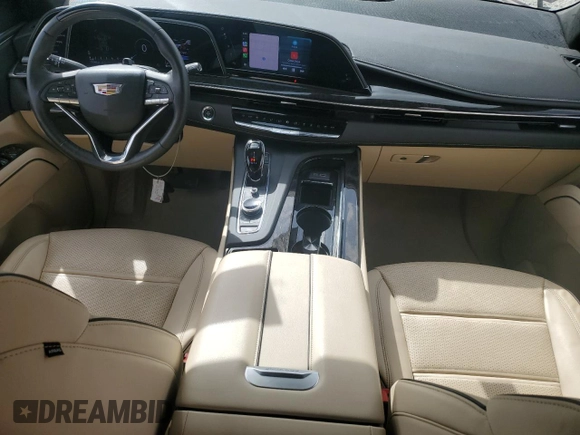 2023 Cadillac Escalade ESV 4WD Premium Luxury with VIN 1GYS4KKL8PR504649, listed as a Copart auction lot 49773625 with 15,046 mi miles and Salvage Title. Bid and sale history available at carsss.com. Image 8.