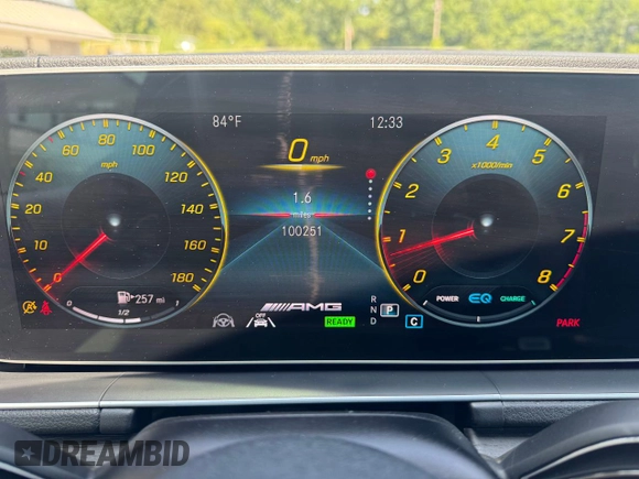 2021 Mercedes-Benz GLE 53 AMG with VIN 4JGFB6BB7MA287371, listed as a Copart auction lot 66754005 with 100,251 mi miles and Clean title. Bid and sale history available at DreamBid. Image 9.