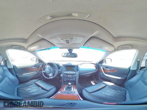 2013 Infiniti FX with VIN JN8BS1MW4DM100158, listed as a Copart auction lot 52123965 with 52,910 mi miles and Salvage Title. Bid and sale history available at DreamBid. Image 14.