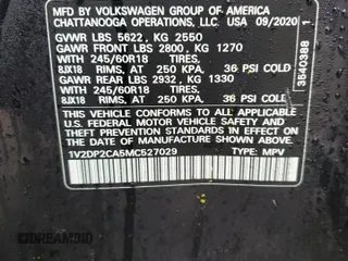 2021 Volkswagen Atlas SE с VIN 1V2DP2CA5MC527029, выставлен на аукционе Copart как лот 83847984 с пробегом 82 896 миль миль и Списание • Salvage title. История ставок и продаж доступна на DreamBid. Изображение 16.