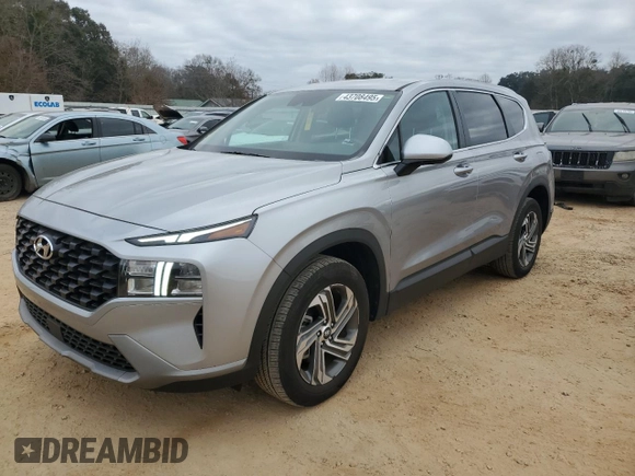 2023 Hyundai Santa Fe SE with VIN 5NMS14AJ1PH619141, listed as a Copart auction lot 43708495 with 27,890 mi miles and Non Repairable. Bid and sale history available at carsss.com. Image 1.
