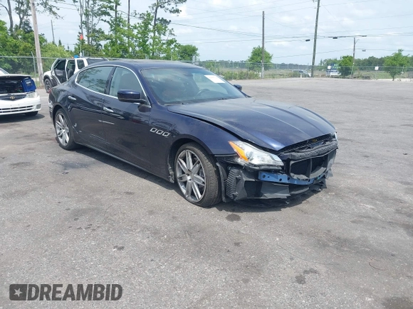 2015 Maserati Quattroporte S Q4 z VIN ZAM56RRA0F1141329, wystawiony jako IAAI lot #42095724 z przebiegiem 38 230 mil mil oraz . Historia ofert i sprzedaży dostępna na DreamBid. Obrazek 1.