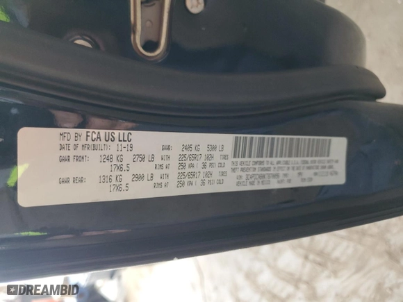 2019 Dodge Journey SE Value Pkg with VIN 3C4PDCAB0KT870096, listed as a Copart auction lot 52975735 with 67,314 mi miles and Clean Title. Bid and sale history available at carsss.com. Image 13.