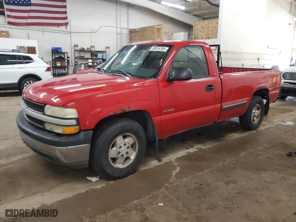 2002 Chevrolet Silverado 1500 with VIN 1GCEC14V82Z259228, listed as a Copart auction lot 53915705 with 244,230 mi miles and Clean Title. Bid and sale history available at carsss.com. Image 1.