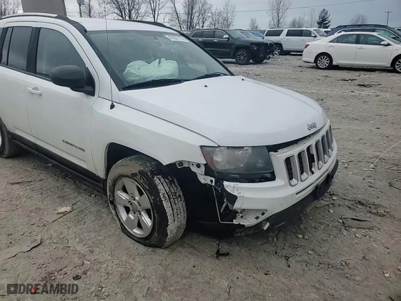 2014 Jeep Compass Sport with VIN 1C4NJCBA5ED843329, listed as a Copart auction lot 47001175 with 124,183 mi miles and Salvage Title. Bid and sale history available at carsss.com. Image 12.