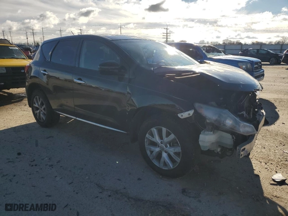 2013 Nissan Murano SV with VIN JN8AZ1MU6DW207349, listed as a Copart auction lot 41488815 with 100,283 mi miles and Salvage Title. Bid and sale history available at carsss.com. Image 4.