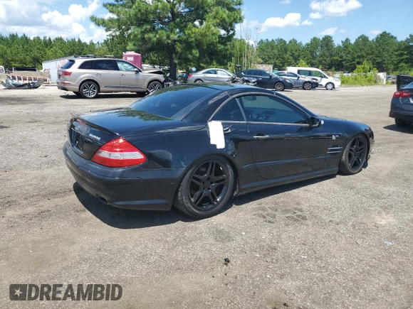 2006 Mercedes-Benz SL 500 with VIN WDBSK75F46F112958, listed as a Copart auction lot 66343425 with Not provided miles and Clean title. Bid and sale history available at DreamBid. Image 3.