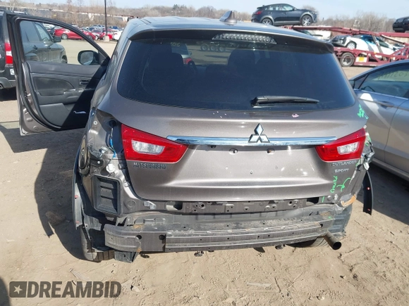 2018 Mitsubishi Outlander Sport ES 2.0 with VIN JA4AP3AU8JU022979, listed as a IAAI auction lot 41808941 with 100,933 mi miles. Bid and sale history available at carsss.com. Image 6.
