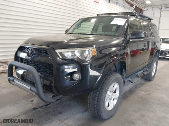 2017 Toyota 4Runner SR5 with VIN JTEBU5JR3H5412625, listed as a IAAI auction lot 41890217 with 34,717 mi miles. Bid and sale history available at carsss.com. Image 2.