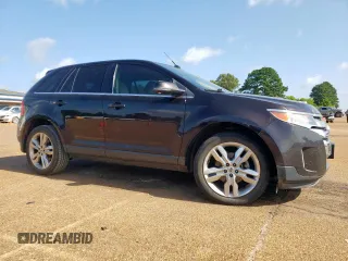 2013 Ford Edge Limited with VIN 2FMDK3KC1DBE37574, listed as a Copart auction lot 62334995 with 135,553 mi miles and Salvage title. Bid and sale history available at DreamBid. Image 4.