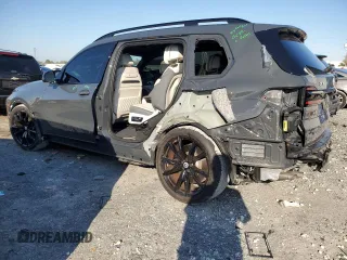 2024 BMW X7 M60i with VIN 5UX33EM00R9V42847, listed as a Copart auction lot 46498875 with 6,310 mi miles and Salvage Title. Bid and sale history available at carsss.com. Image 2.