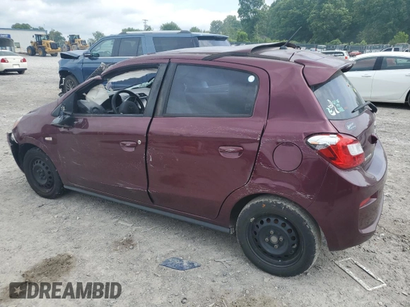 2020 Mitsubishi Mirage ES with VIN ML32A3HJ7LH010618, listed as a Copart auction lot 56702695 with 118,976 mi miles and Salvage title. Bid and sale history available at DreamBid. Image 2.