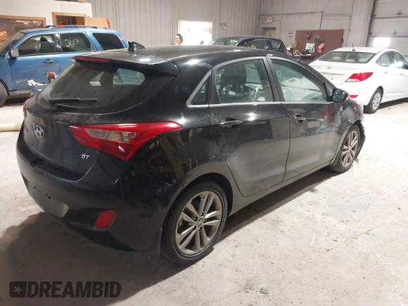 2016 Hyundai Elantra GT with VIN KMHD35LH2GU266352, listed as a IAAI auction lot 41754614 with 155,650 mi miles. Bid and sale history available at carsss.com. Image 4.