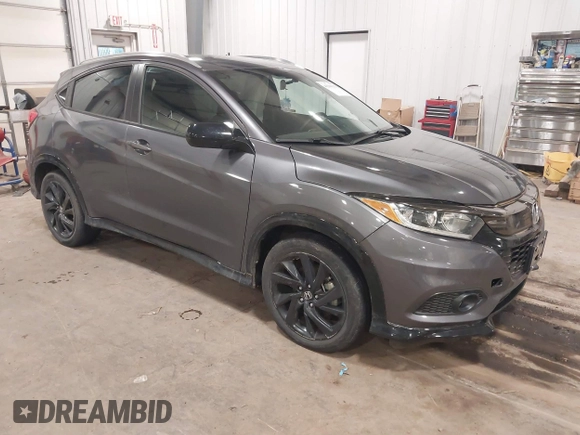 2022 Honda HR-V Sport with VIN 3CZRU6H13NM764581, listed as a IAAI auction lot 41206113 with 28,435 mi miles. Bid and sale history available at carsss.com. Image 1.