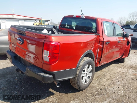 2024 Ford Ranger XL with VIN 1FTER4BHXRLE28255, listed as a IAAI auction lot 41728792 with 10,000 mi miles. Bid and sale history available at carsss.com. Image 4.